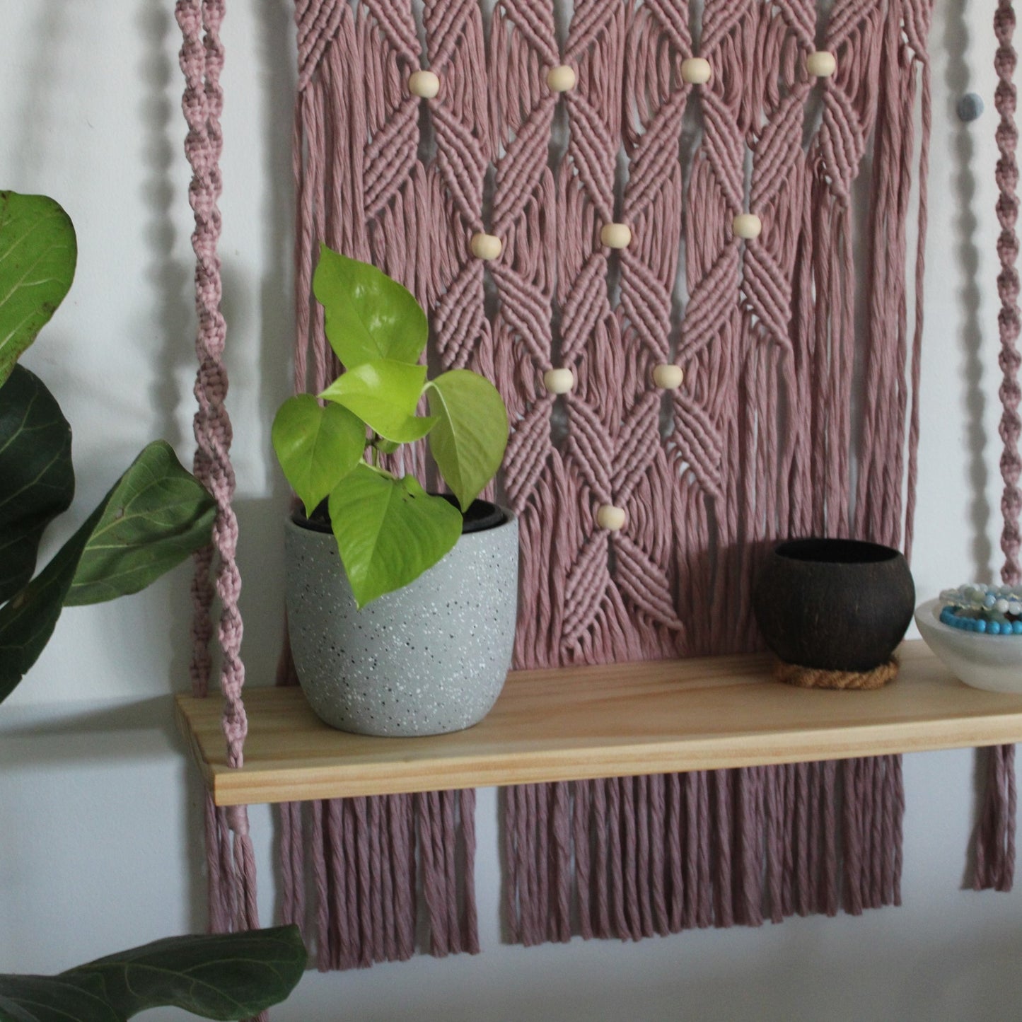 Large Single Beaded Shelf